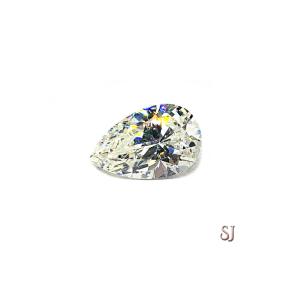 Pear Near Colorless Cubic Zirconia Loose 12x8mm (3 carats) Diamond Simulant