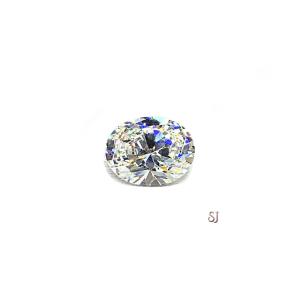 Oval Near Colorless Cubic Zirconia Loose 10x8mm (2.5 carats) Diamond Simulant