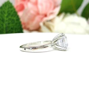 Asscher Cubic Zirconia Engagement Ring