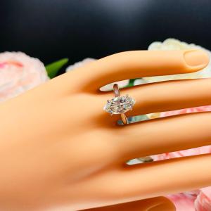 Marquise Cubic Zirconia 14x7mm Engagement Ring SIZE 6.5 FINAL SALE