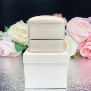 Earrings Gift Presentation Box - Shimmer champagne color - Includes ivory color outer box