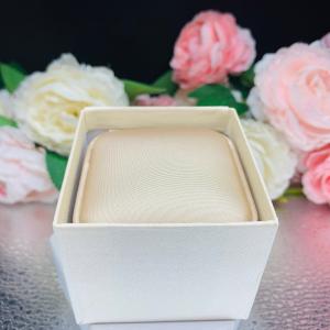 Earrings Gift Presentation Box - Shimmer champagne color - Includes ivory color outer box