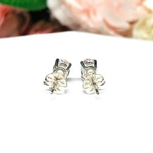 Peach Morganite Oval Stud Earrings Natural 7x5mm Sterling Silver CLEARANCE