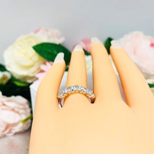 Sky Blue Topaz Five Stone Sterling Silver Ring Natual 4mm Round March Alternative Birthstone SIZE 7 FINAL SALE