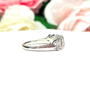 Princess Cubic Zirconia Five Stone Ring Size 7 FINAL SALE