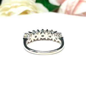 Princess Cubic Zirconia Five Stone Ring Size 7 FINAL SALE
