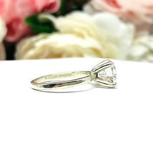 Round Moissanite Engagement Gold Ring Authentic FREE UPS 3RD DAY
