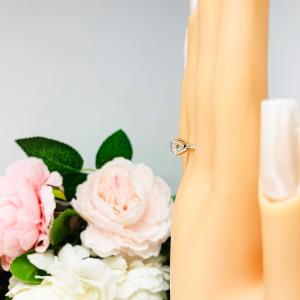Round Moissanite Engagement Gold Ring Authentic FREE UPS 3RD DAY
