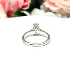 9x6mm Pear Cubic Zirconia Claw Prong Engagement Ring SIZE 6.5 FINAL SALE