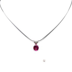 Mystic Pink Topaz Pendant Sterling Silver Necklace Round 6mm Natural October Birthstone Alternative