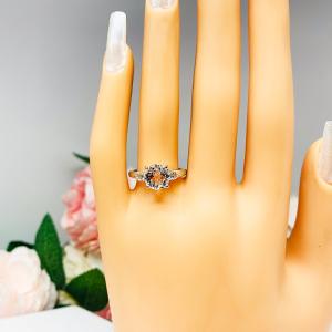 Natural Round White Topaz with Accents Ring SIZE 7 FINAL SALE