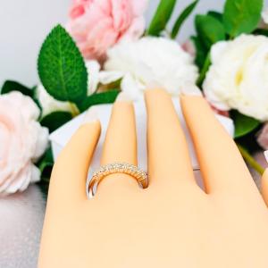 Round 2mm Light Yellow CZ Wedding Band 7 Stone
