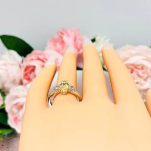 Canary Marquise CZ Engagement Ring Round Accents Sterling Silver
