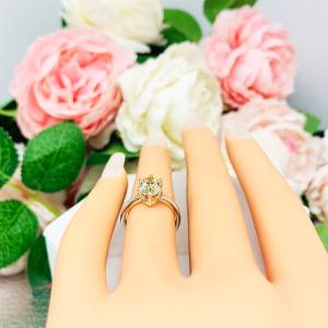 Canary Yellow Oval CZ Engagement Ring 8x6mm 1.25 Carats 6 Prong