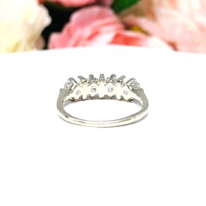 Cushion 4mm Cubic Zirconia Four Stone Ring Size 6.5 FINAL SALE