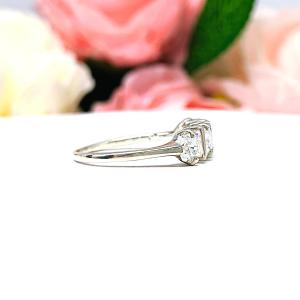 Cushion 4mm Cubic Zirconia Four Stone Ring Size 6.5 FINAL SALE