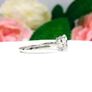 Natural White Topaz Oval Ring
