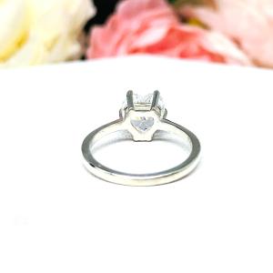 Heart 8mm Near Colorless Cubic Zirconia Engagement Ring SIZE 6 FINAL SALE