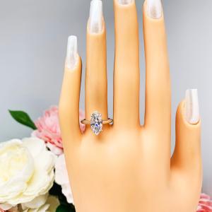 Marquise Cubic Zirconia 14x7mm Engagement Ring SIZE 6.5 FINAL SALE