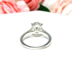Oval CZ Engagement Ring Near Colorless Size 7.25 FINAL SALE