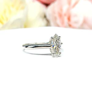Marquise Near Colorless 10x5mm Cubic Zirconia Engagement Ring SIZE 6.5 FINAL SALE