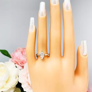 Marquise Cubic Zirconia 6 Prong Engagement Ring SIZE 7 FINAL SALE
