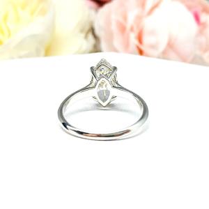 Marquise Near Colorless 14x7mm Cubic Zirconia Engagement Ring RING SIZE 8.75 FINAL SALE
