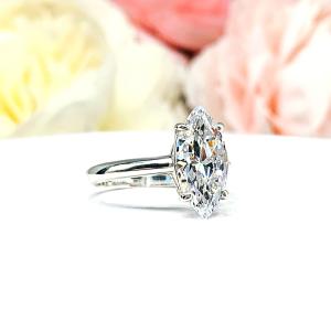 Marquise Cubic Zirconia 14x7mm Engagement Ring SIZE 6.5 FINAL SALE