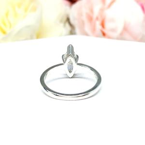 Marquise Near Colorless Cubic Zirconia 6 Prong Engagement Ring SIZE 7 FINAL SALE