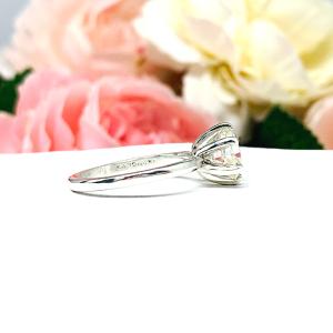 Round Near Colorless CZ 6 Prong Engagement Ring