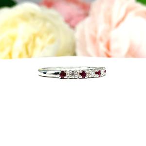 Lab Created Ruby CZ Round Wedding Band Stacking 2mm