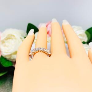 Round Cubic Zirconia 4mm Five Stone Ring