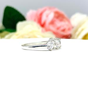 Round Cubic Zirconia 4mm Five Stone Ring