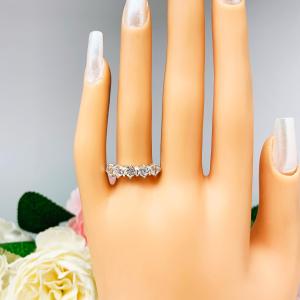 Round Cubic Zirconia 4mm Five Stone Ring