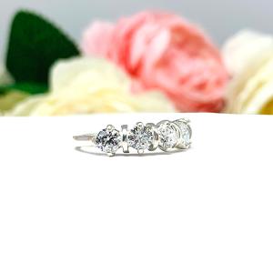 Round Cubic Zirconia 4mm Five Stone Ring