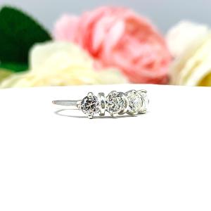 Round 4mm Cubic Zirconia Four Stone Ring