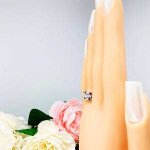 Round 2mm 7 Stone CZ Wedding Band