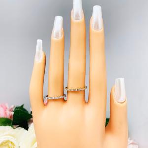 Round Cubic Zirconia Eternity Wedding Gold Band or Stacking Ring FINAL SALE