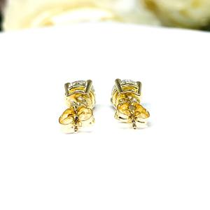 Moissanite 14k Gold Stud Earrings - Round authentic moissanites - Solid gold soft claw prong settings - FREE 3RD DAY UPS