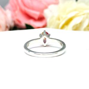 Oval Swarovski Morganite Pink 7x5mm CZ Ring