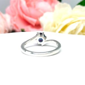 Round Lab Created Alexandrite 6 Prong Ring