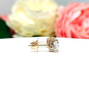 Cushion Cut Cubic Zirconia Stud Earrings