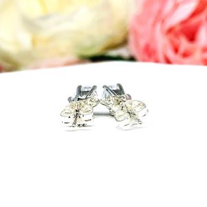Oval Cubic Zirconia Sterling Silver 6 Prong Stud Earrings