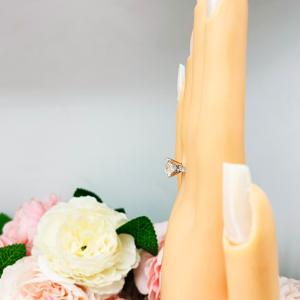 Asscher Moissanite Pave 10k White Gold Engagement Ring Size 9 FINAL SALE