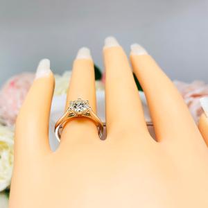 Round Moissanite 6 Prong Engagement Ring - Authentic moissanite - Sterling silver tulip setting