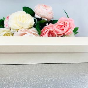 Bracelet Gift Presentation Box - Shimmer champagne color - Includes ivory color outer box