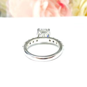 Round CZ Sterling Silver Pave Engagement Ring Optional Matching Band