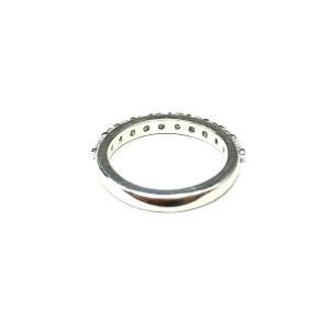Round CZ Wedding Band Half Eternity 2.5mm 10 Stone