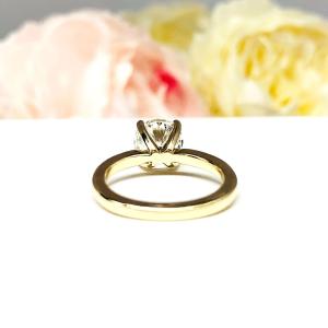 Round Near Colorless CZ Engagement Ring