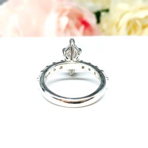 Marquise CZ Pave Engagement Ring Sterling Silver Ring Set Optional Matching Band